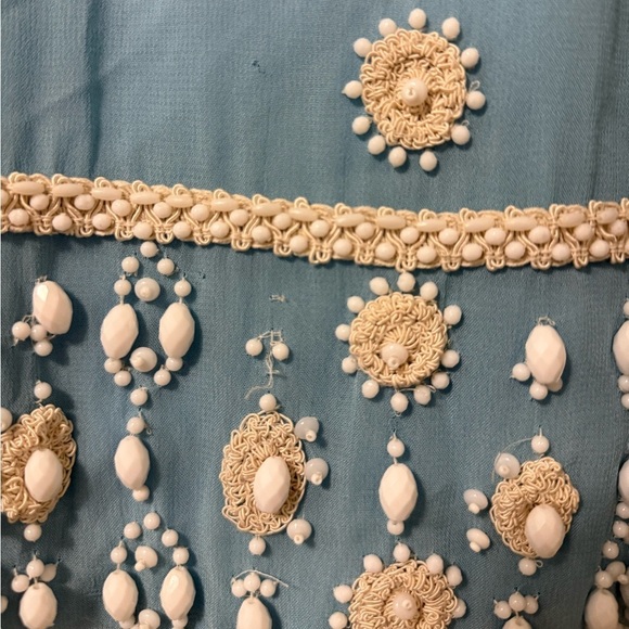 French Connection Spaghetti Strap Beaded Beach Sundress Resortwear Vacation 12 - Picture 2 of 12